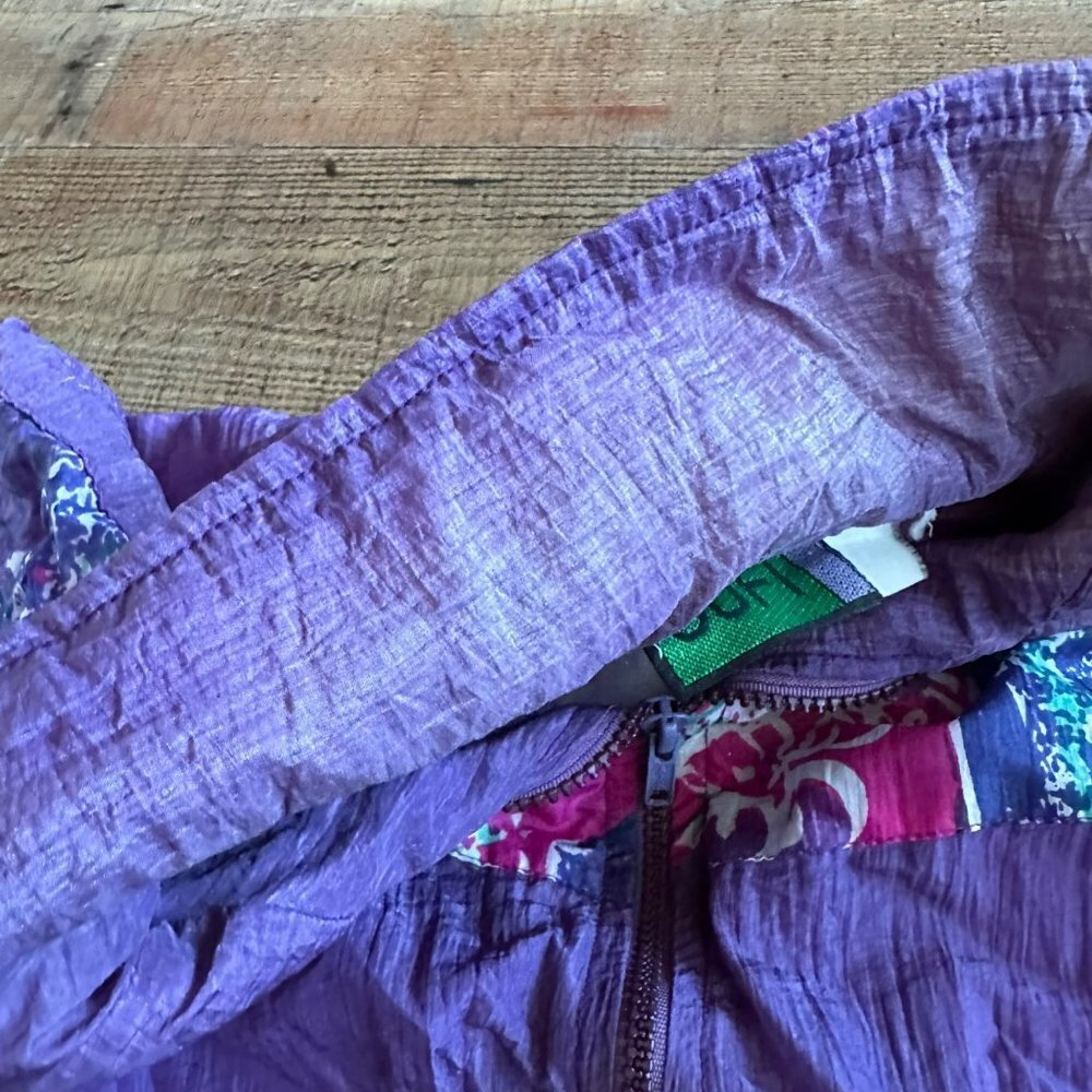 Sufi Womens Vintage Track suit Cinched Cropped Pant and Sleeves in Purple - Picture 8 of 16